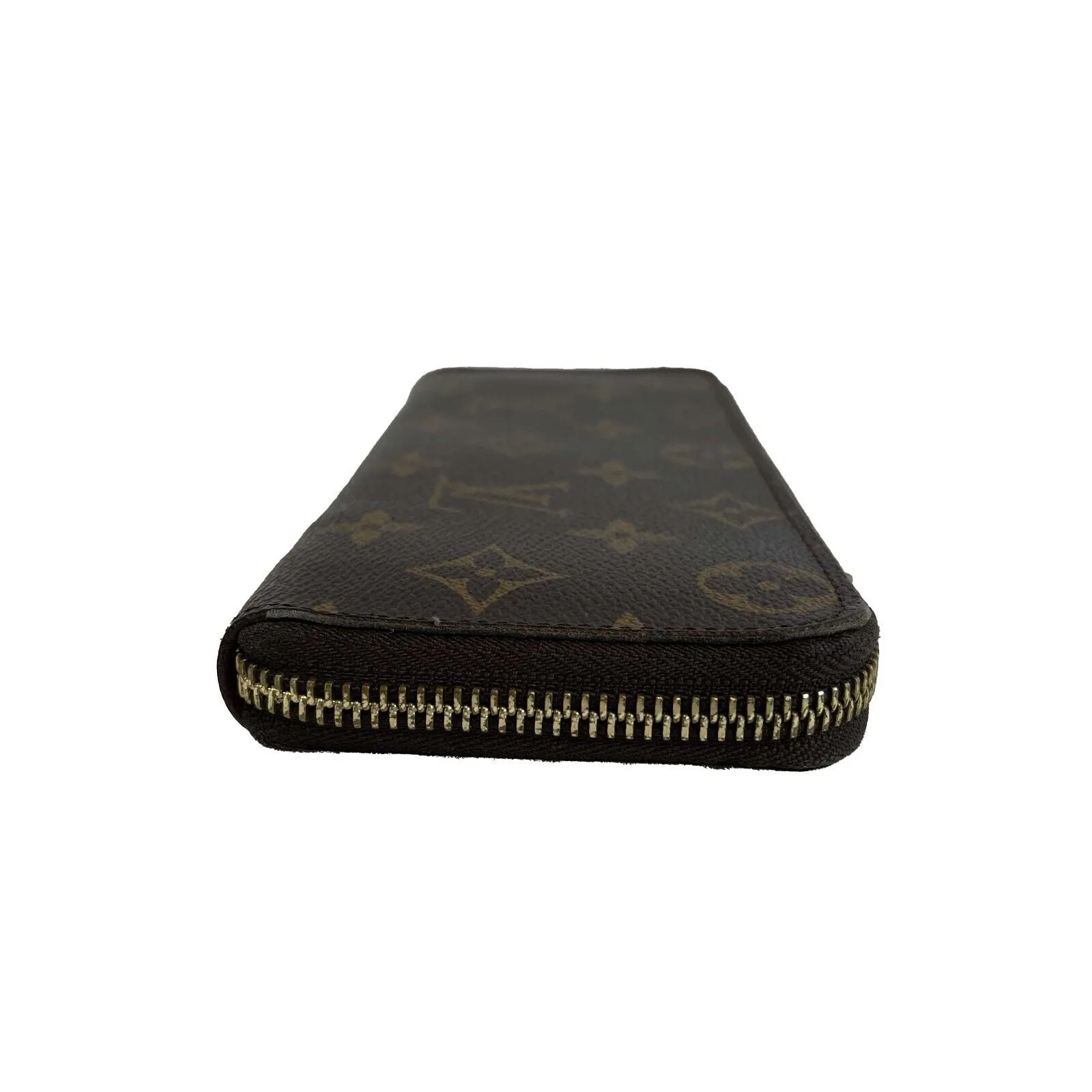 Louis Vuitton - Clemence Wallet - Brown Monogram Zip Around