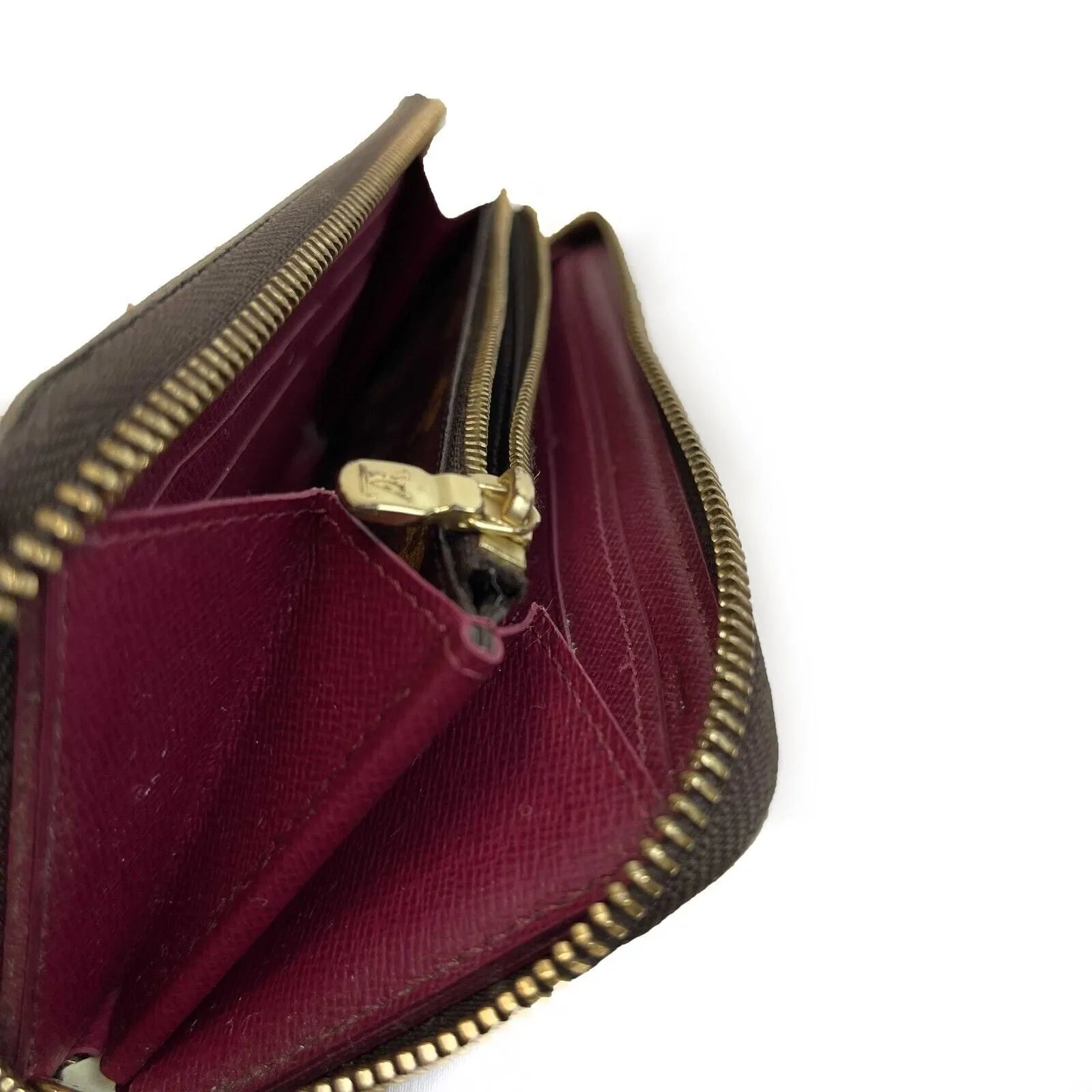 Louis Vuitton - Clemence Wallet - Brown Monogram Zip Around