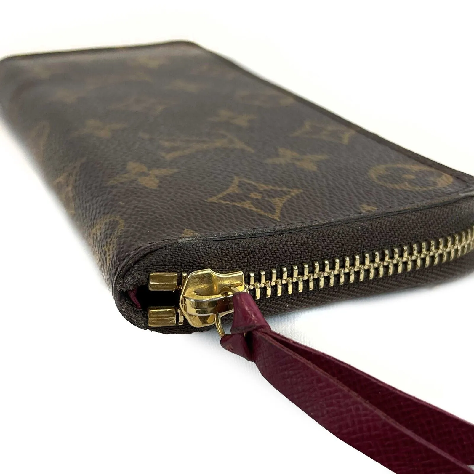 Louis Vuitton - Clemence Wallet - Brown Monogram Zip Around