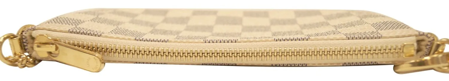 LOUIS VUITTON Damier Azur Pochette Milla MM Pouch