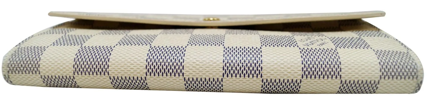 LOUIS VUITTON Damier Azur Sarah Long Bifold Wallet