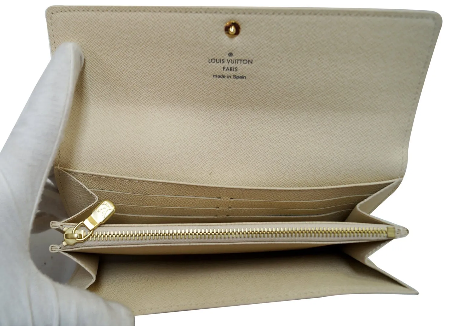 LOUIS VUITTON Damier Azur Sarah Long Bifold Wallet