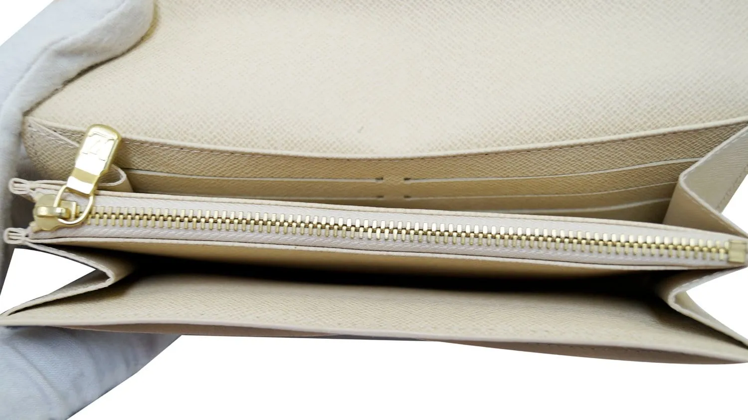 LOUIS VUITTON Damier Azur Sarah Long Bifold Wallet