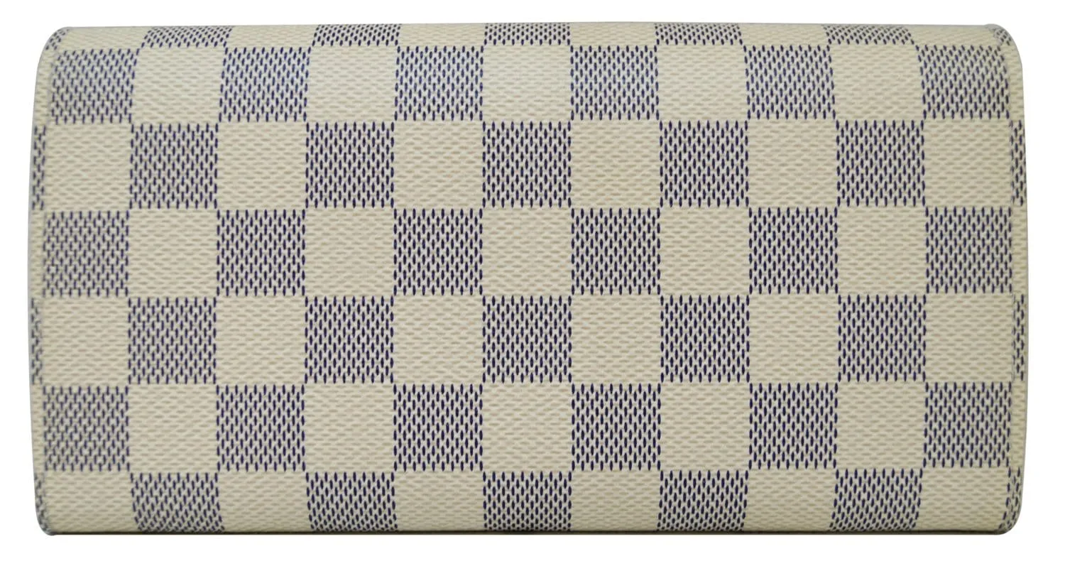 LOUIS VUITTON Damier Azur Sarah Long Bifold Wallet