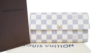 LOUIS VUITTON Damier Azur Sarah Long Bifold Wallet
