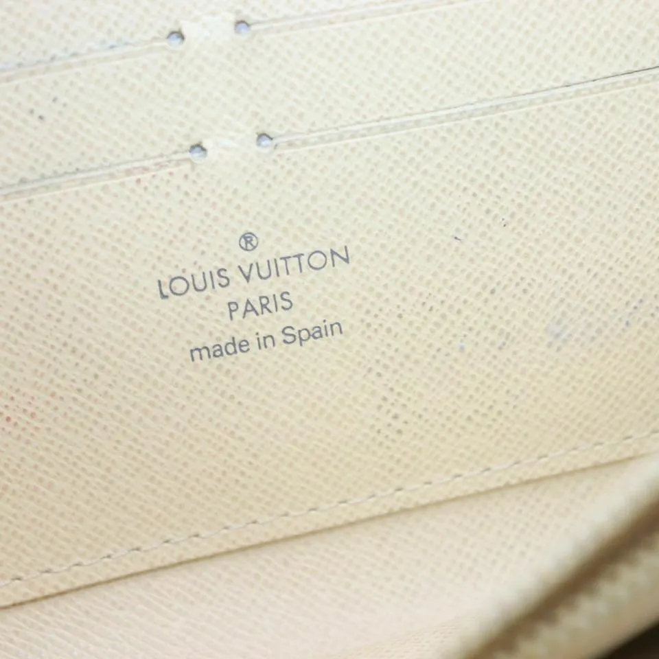 Louis Vuitton Damier Azur Zippy Wallet Long Zip Around 861006