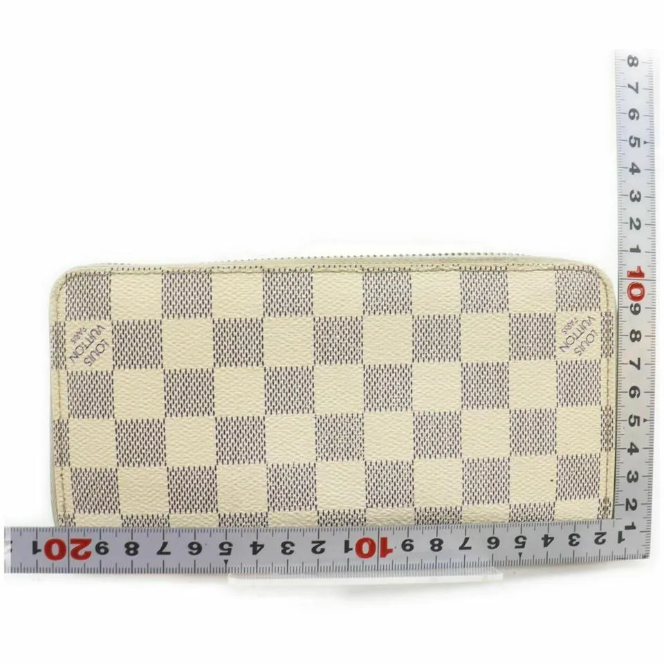 Louis Vuitton Damier Azur Zippy Wallet Long Zip Around 861006