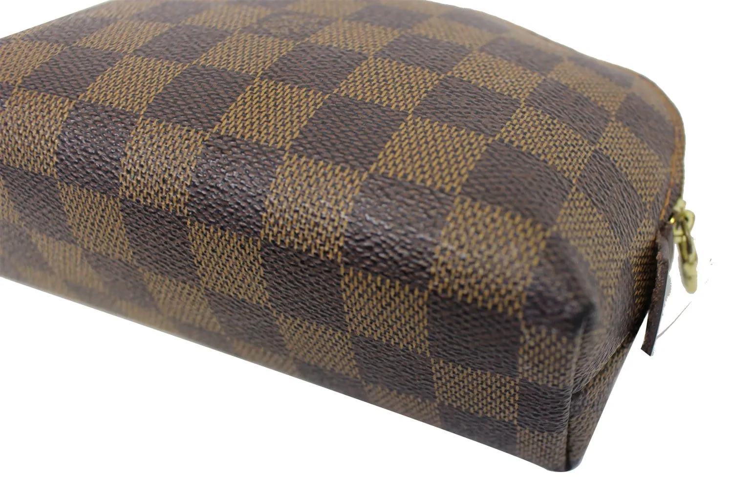 LOUIS VUITTON Damier Ebene Pochette Cosmetic Pouch