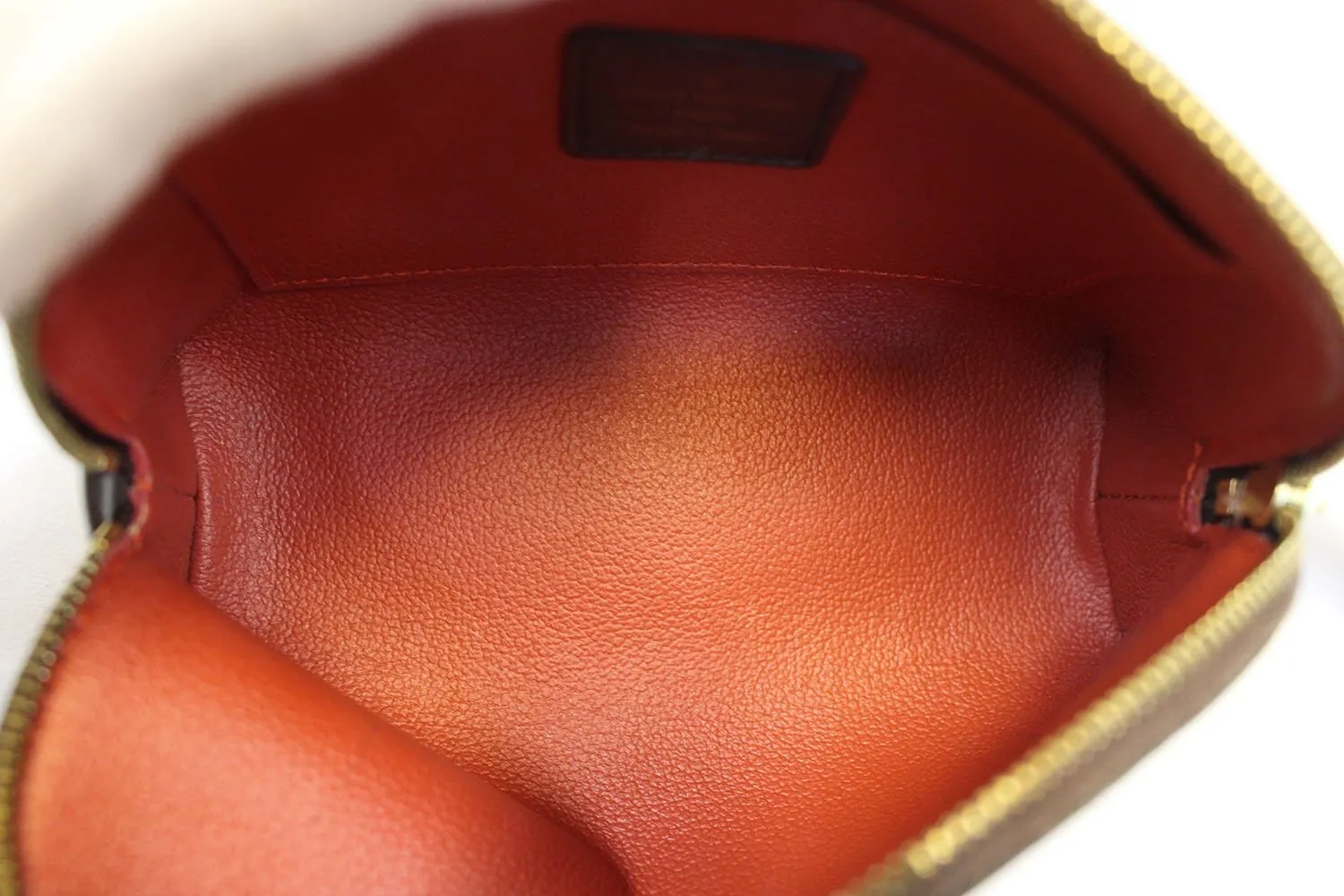 LOUIS VUITTON Damier Ebene Pochette Cosmetic Pouch