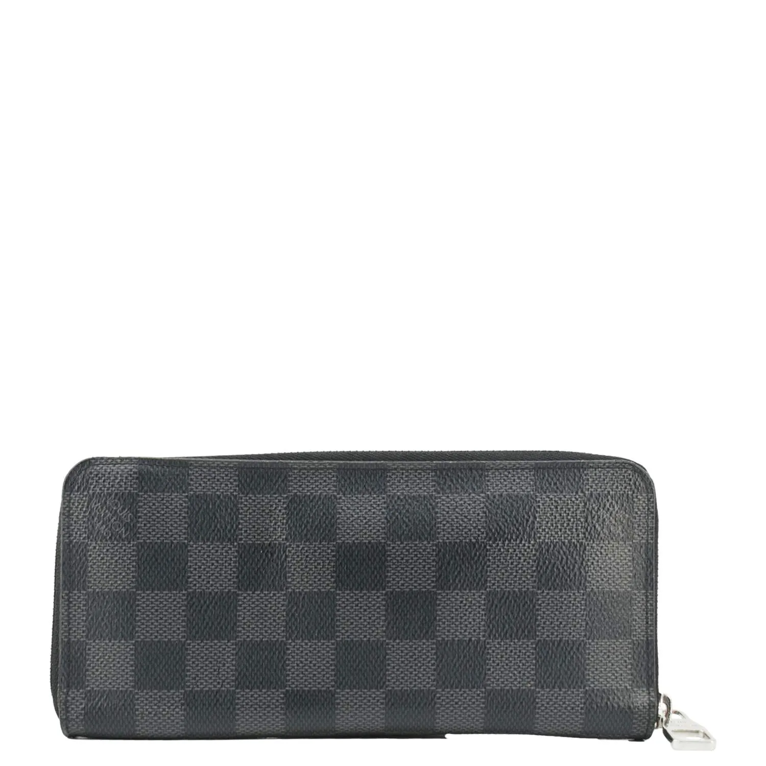 LOUIS VUITTON Damier Graphite Vertical Zippy Wallet Black