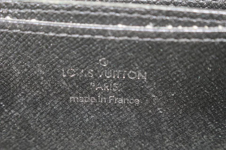 Louis Vuitton Damier Graphite Zippy Coin Compact Zip Around Wallet 914lv40