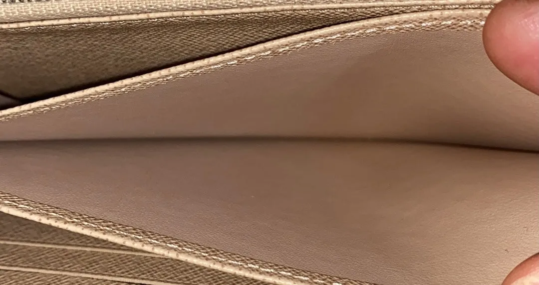 Louis Vuitton Epi Leather Long Zippy Zip Wallet In Beige
