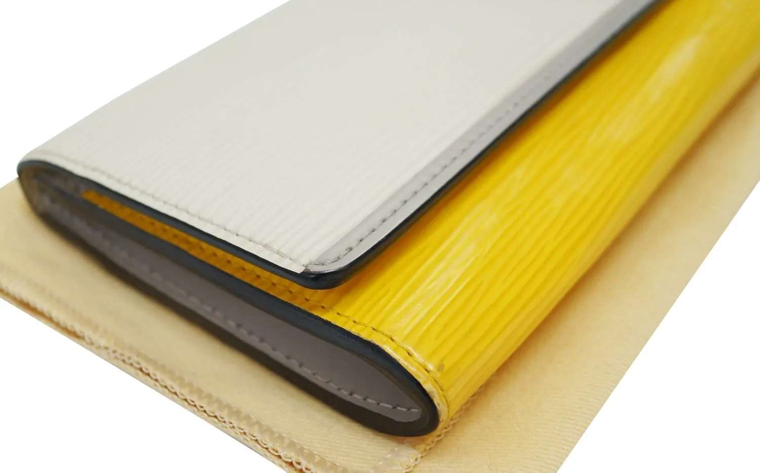 LOUIS VUITTON Epi Portefeuille Flore Long Wallet White Yellow - Final Call
