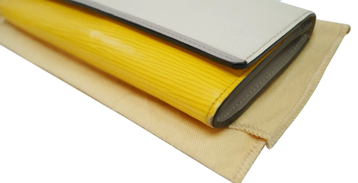 LOUIS VUITTON Epi Portefeuille Flore Long Wallet White Yellow - Final Call