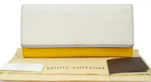 LOUIS VUITTON Epi Portefeuille Flore Long Wallet White Yellow - Final Call