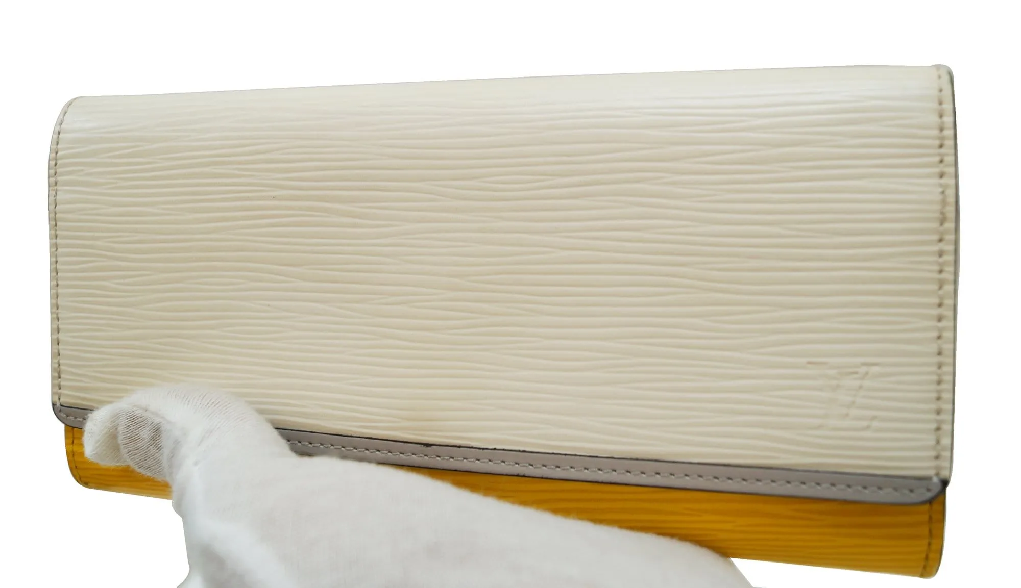 LOUIS VUITTON Epi Portefeuille Flore Long Wallet White Yellow - Final Call