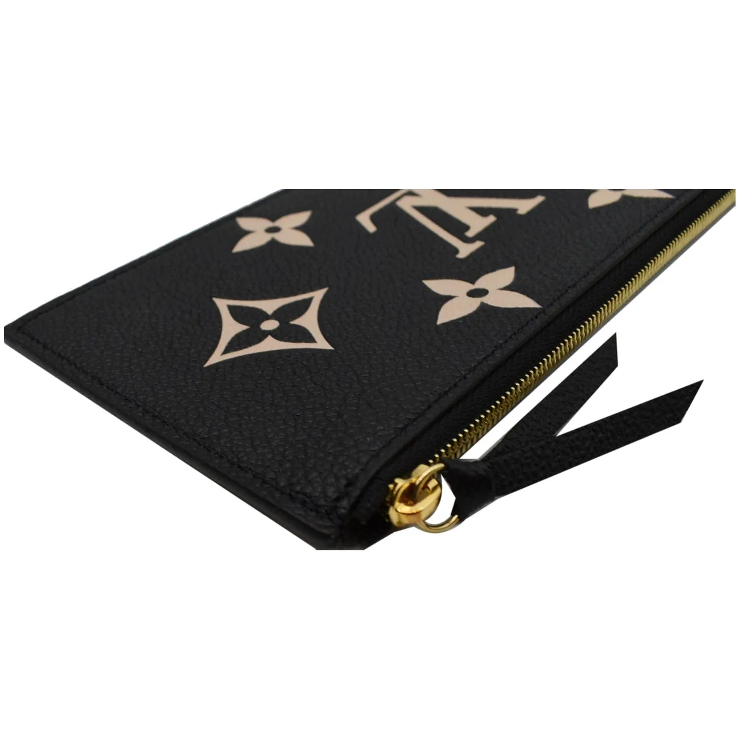 LOUIS VUITTON Felicie Pochette Insert Empreinte Zippy Wallet Bicolor