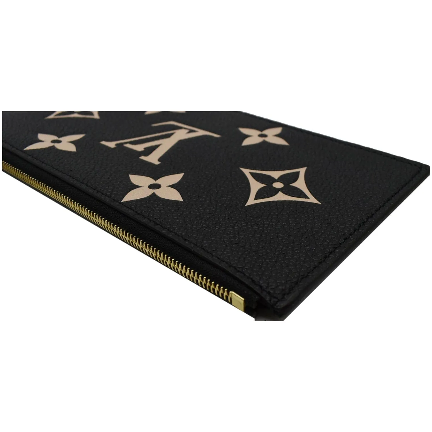 LOUIS VUITTON Felicie Pochette Insert Empreinte Zippy Wallet Bicolor