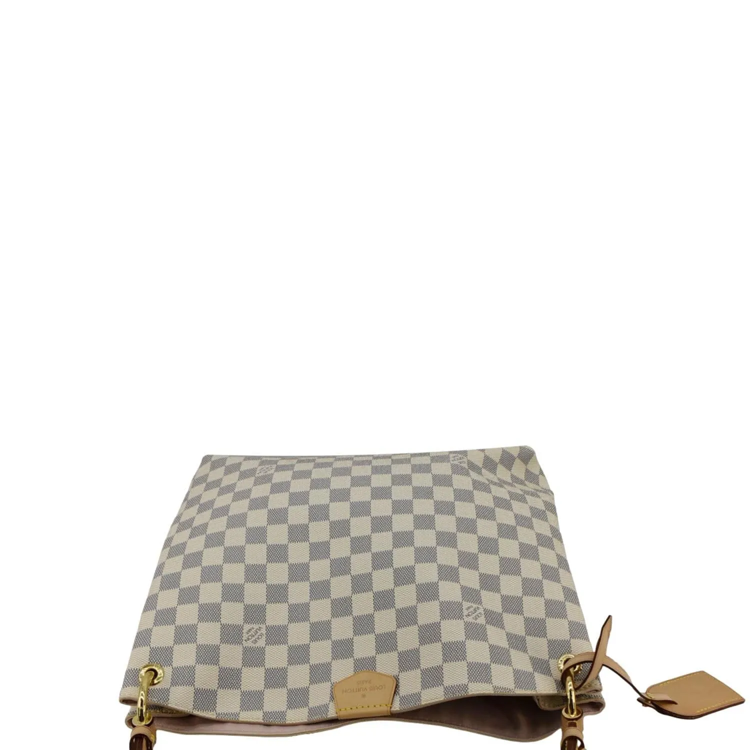 LOUIS VUITTON Graceful PM Damier Azur Shoulder Bag Rose Ballerine