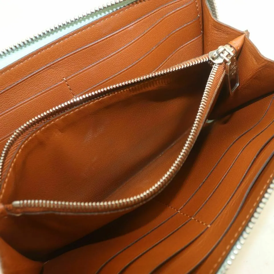 Louis Vuitton Light Blue Leather Articles de Voyage Zippy Wallet Zip Around 861160