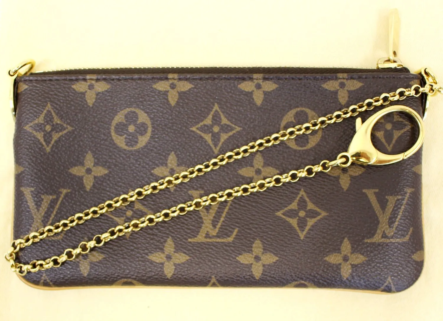 LOUIS VUITTON Monogram Canvas Pochette Milla MM Pouch