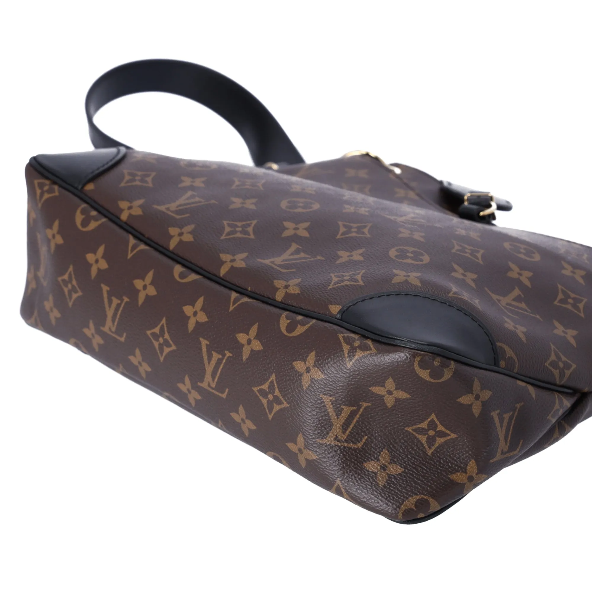 Louis Vuitton Monogram Odeon NM MM Messenger Bag Brown Noir Black