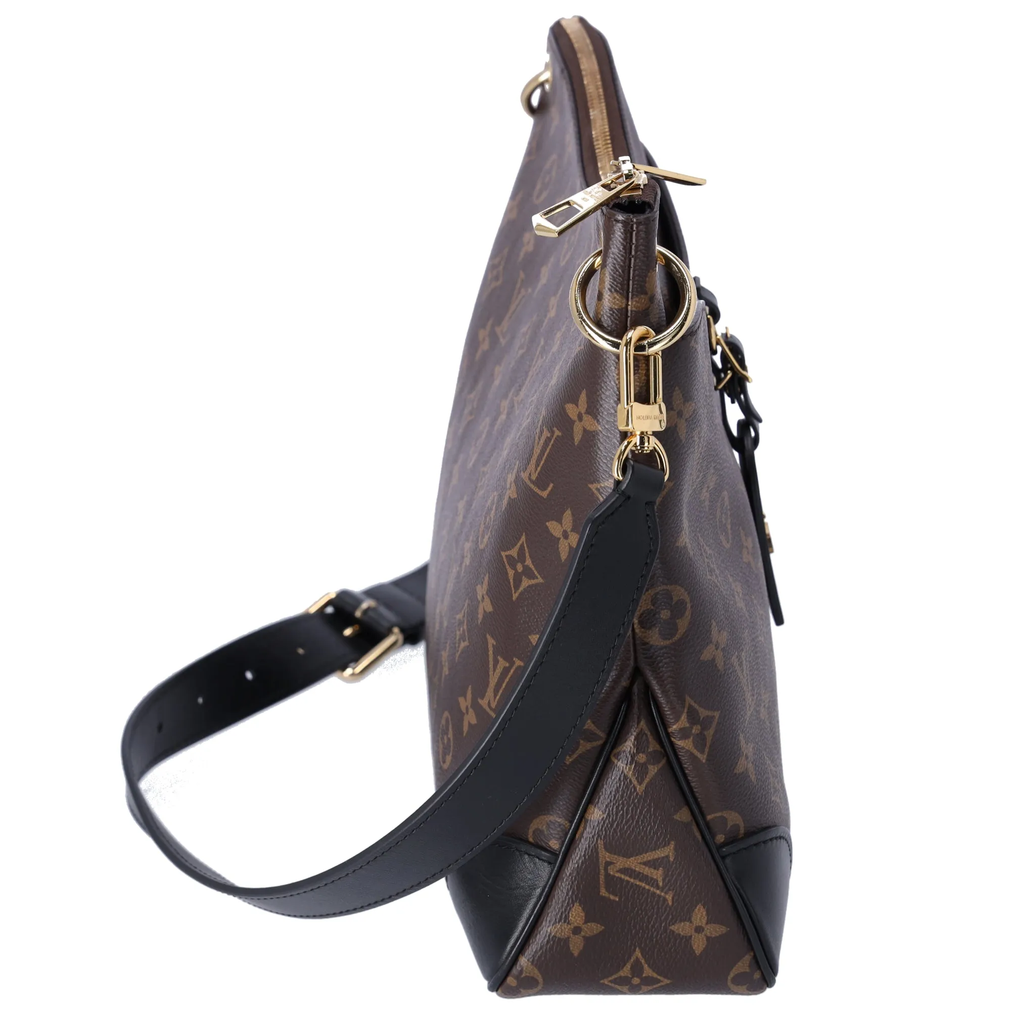 Louis Vuitton Monogram Odeon NM MM Messenger Bag Brown Noir Black