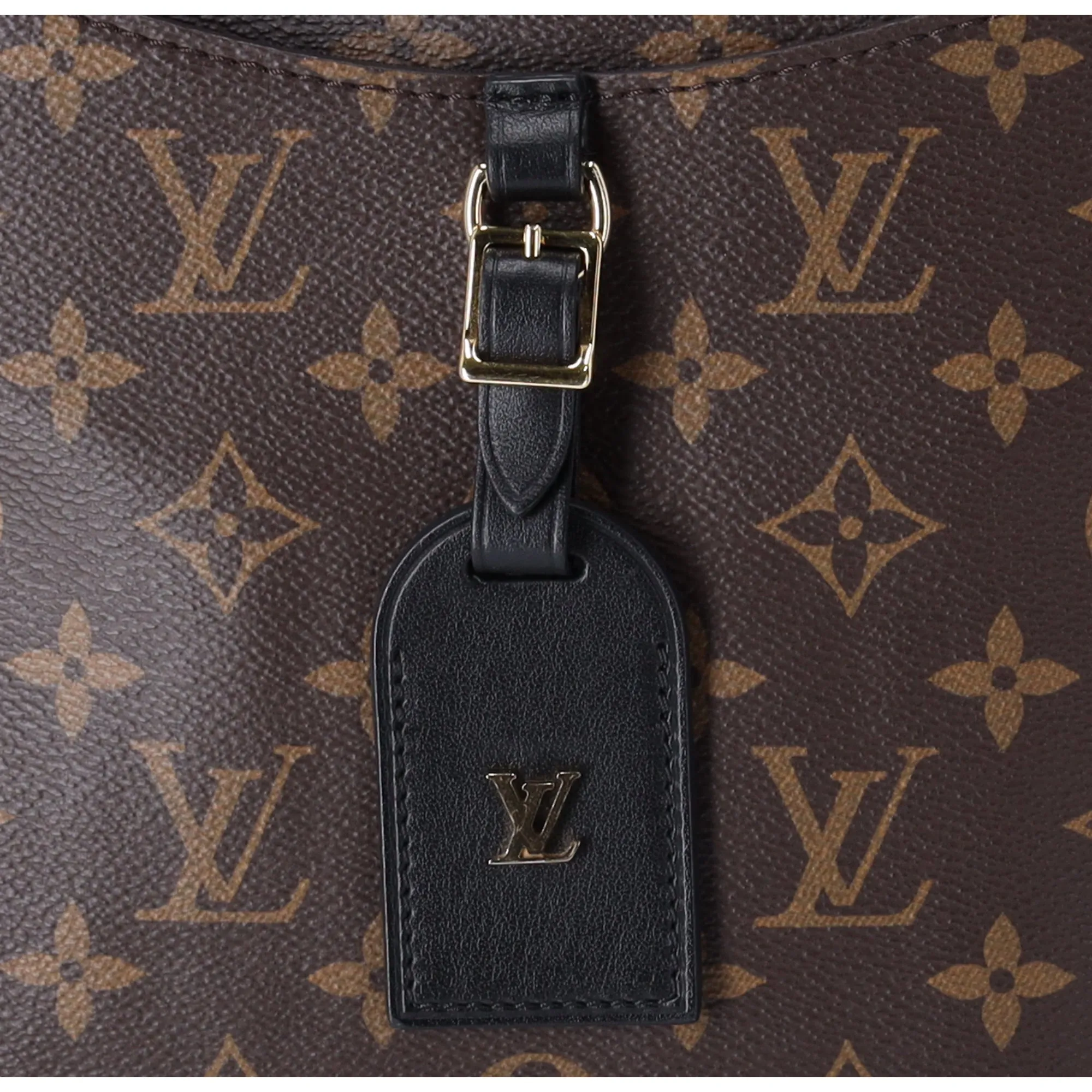 Louis Vuitton Monogram Odeon NM MM Messenger Bag Brown Noir Black
