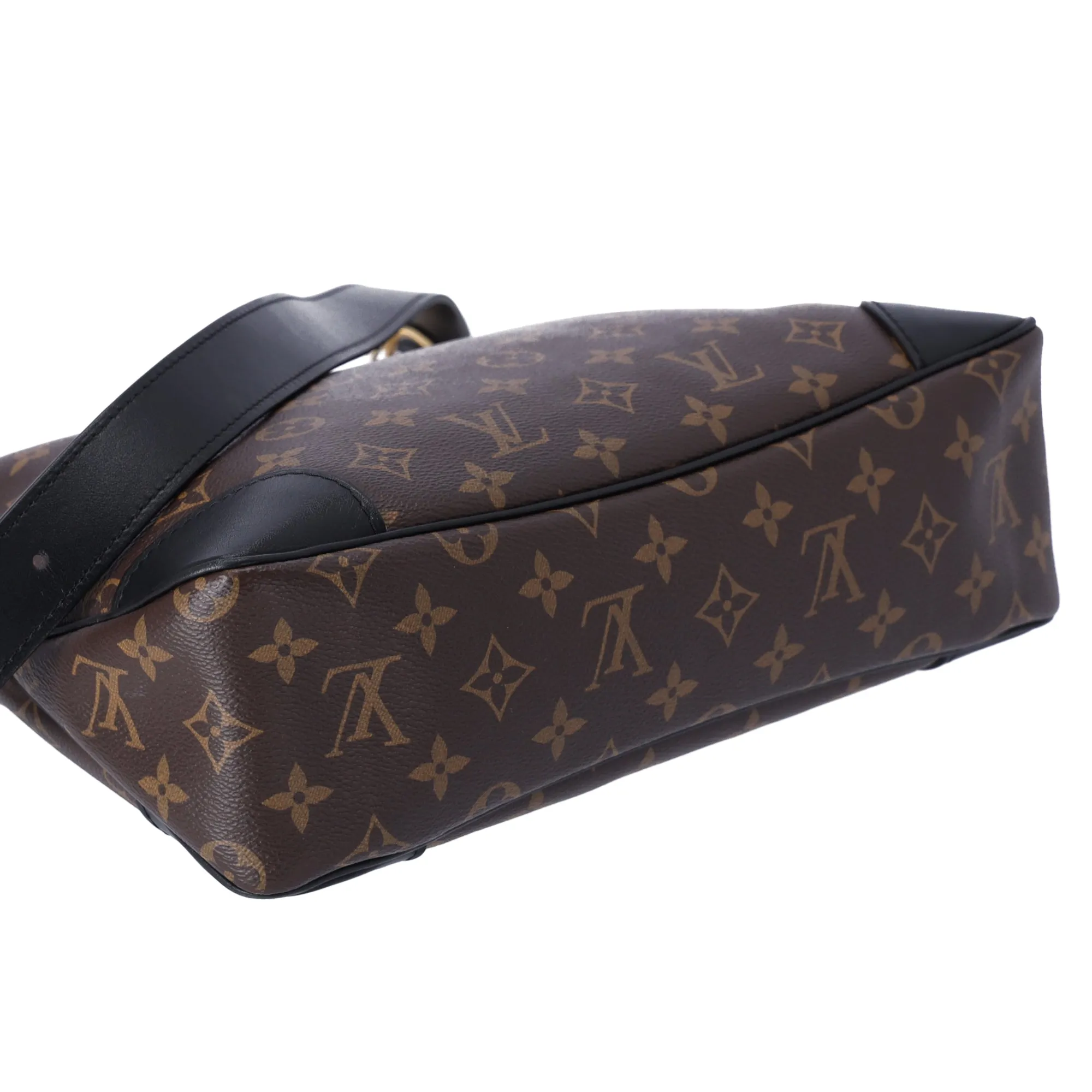 Louis Vuitton Monogram Odeon NM MM Messenger Bag Brown Noir Black