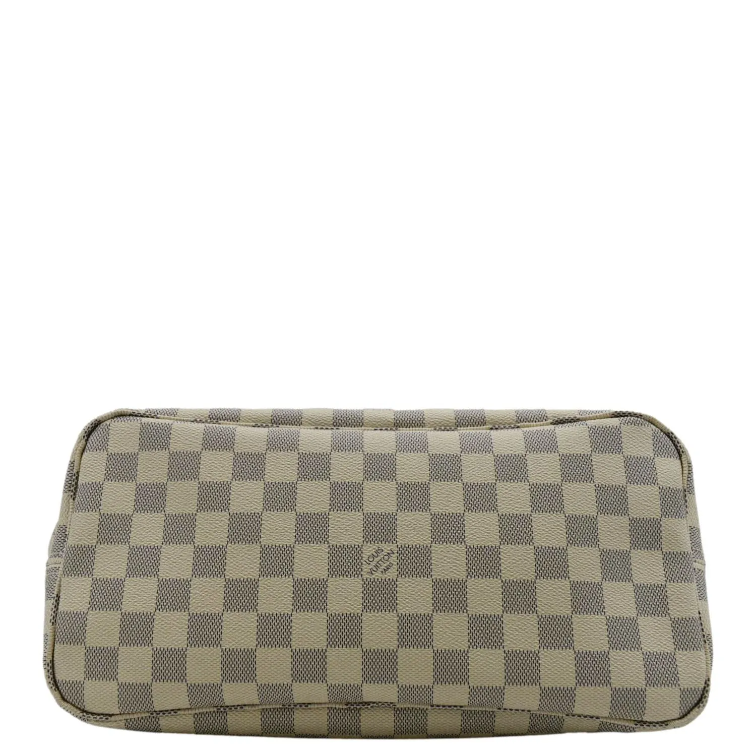 LOUIS VUITTON Neverfull MM Damier Azur Shoulder Bag Rose Ballerine