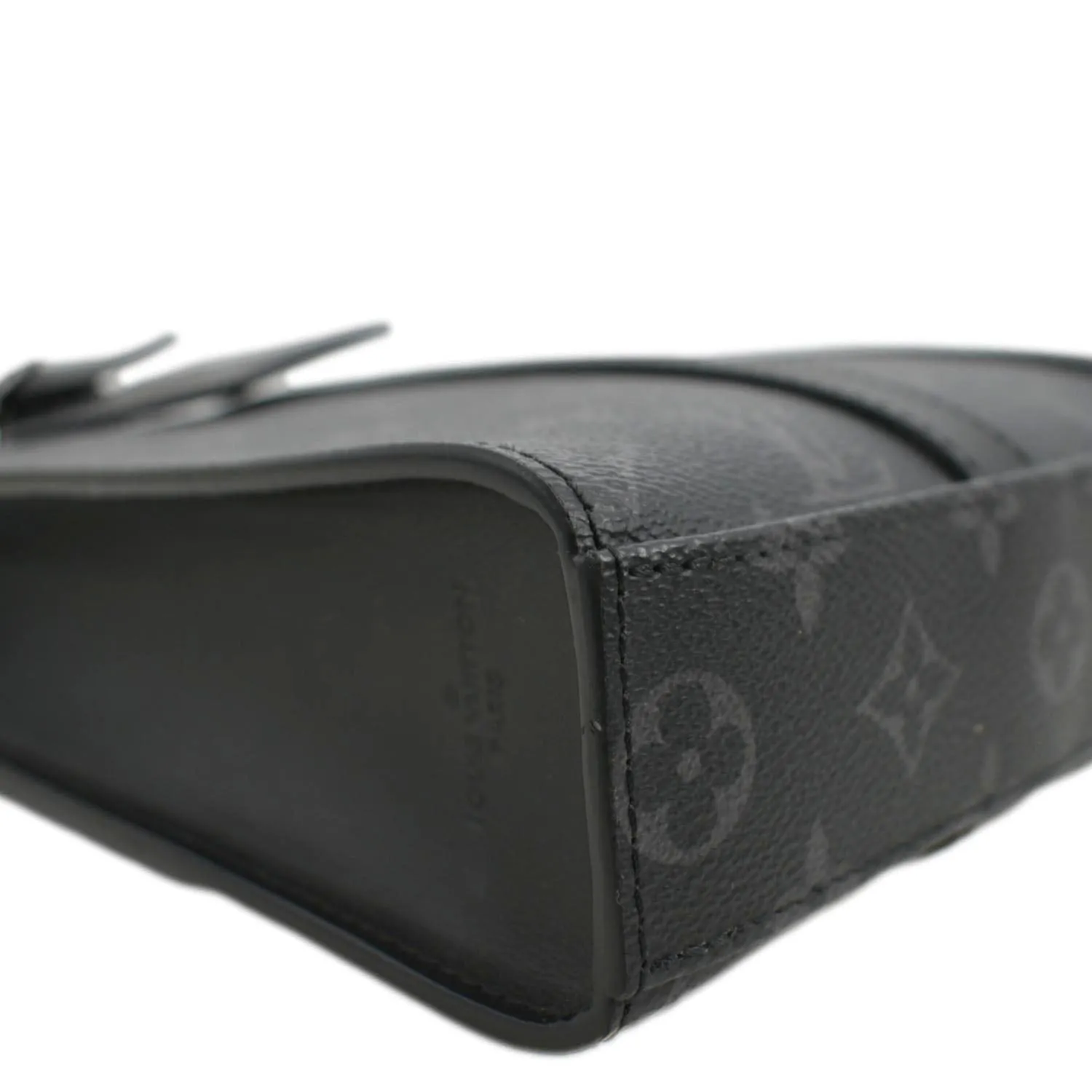 LOUIS VUITTON Sac Plat Monogram Eclipse Tote Shoulder Bag Black
