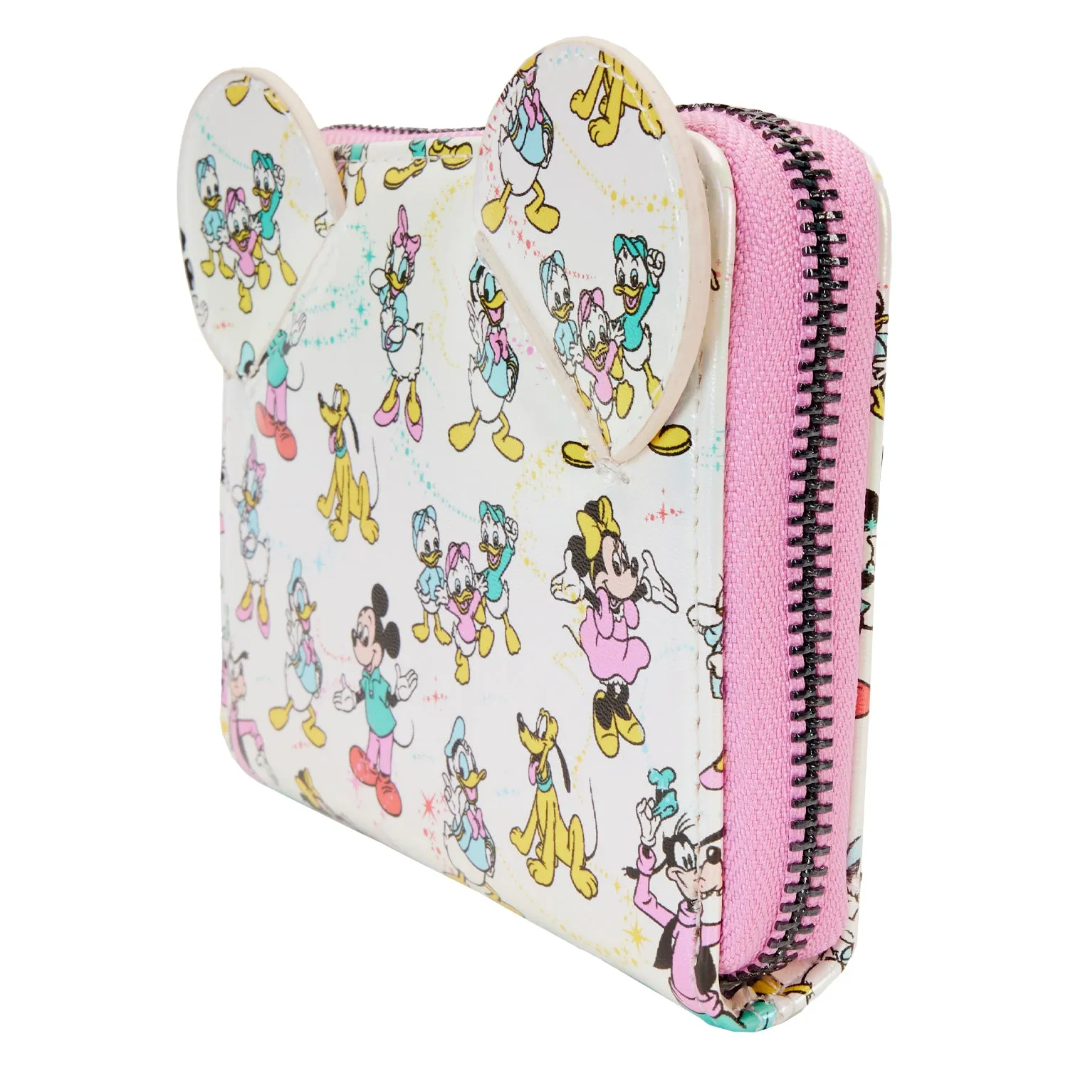 Loungefly Disney D100 AOP Zip Around Wallet