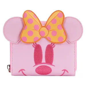 Loungefly Disney Pastel Ghost Minnie Glow in the Dark Zip Around Wallet