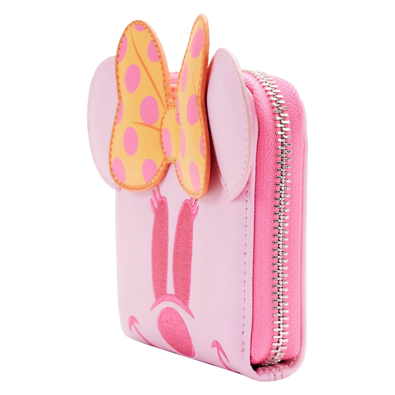 Loungefly Disney Pastel Ghost Minnie Glow in the Dark Zip Around Wallet