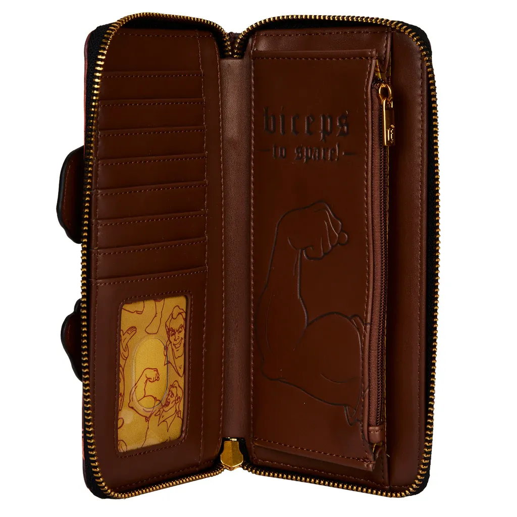 Loungefly Disney Villains Scene Gaston Zip Around Wallet