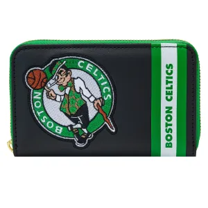 Loungefly NBA Boston Celtics Patch Icons Zip Around Wallet