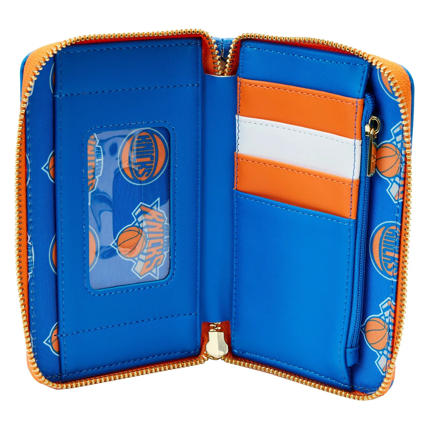 Loungefly NBA New York Knicks Patch Icons Zip Around Wallet