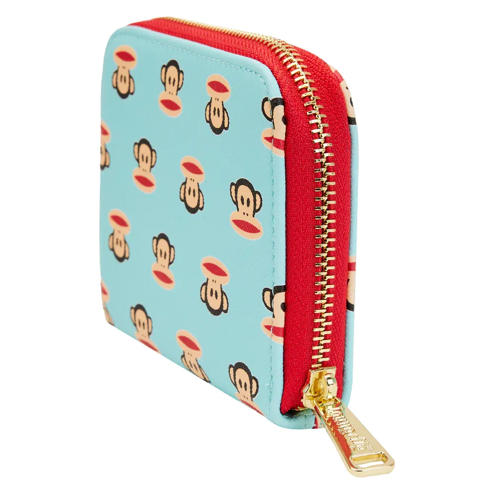 Loungefly Paul Frank Julius Head AOP Zip Around Wallet
