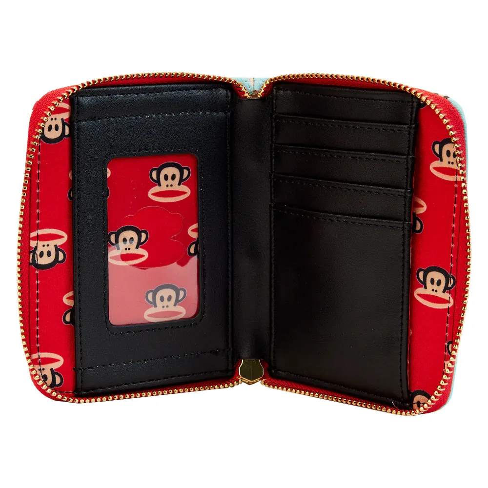 Loungefly Paul Frank Julius Head AOP Zip Around Wallet