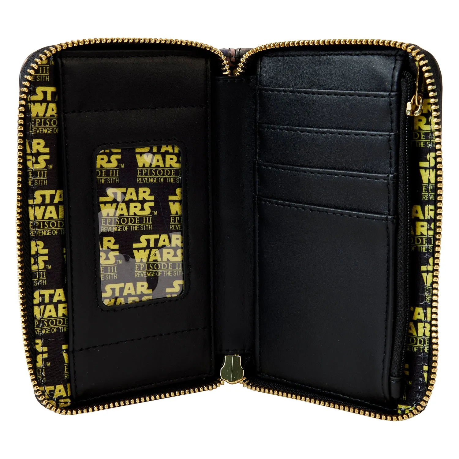 Loungefly Star Wars Episode Three Revenge of the Sith Scene Zip Around Wallet