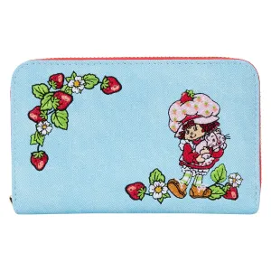 Loungefly Strawberry Shortcake Denim Plaid Zip Around Wallet