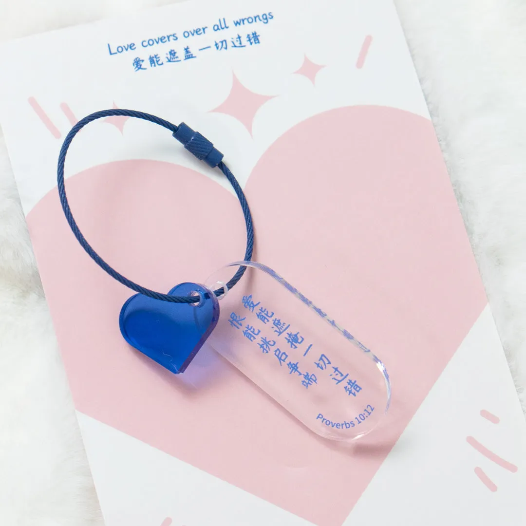 Love Covers All Wrongs | Acrylic Keychain