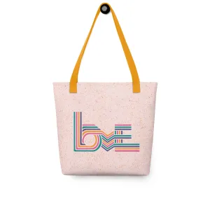 Love Stripes Bright - All-Over Print Tote Bag