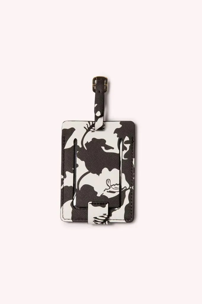 LUGGAGE TAG- BLACK HIBISCUS