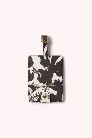 LUGGAGE TAG- BLACK HIBISCUS