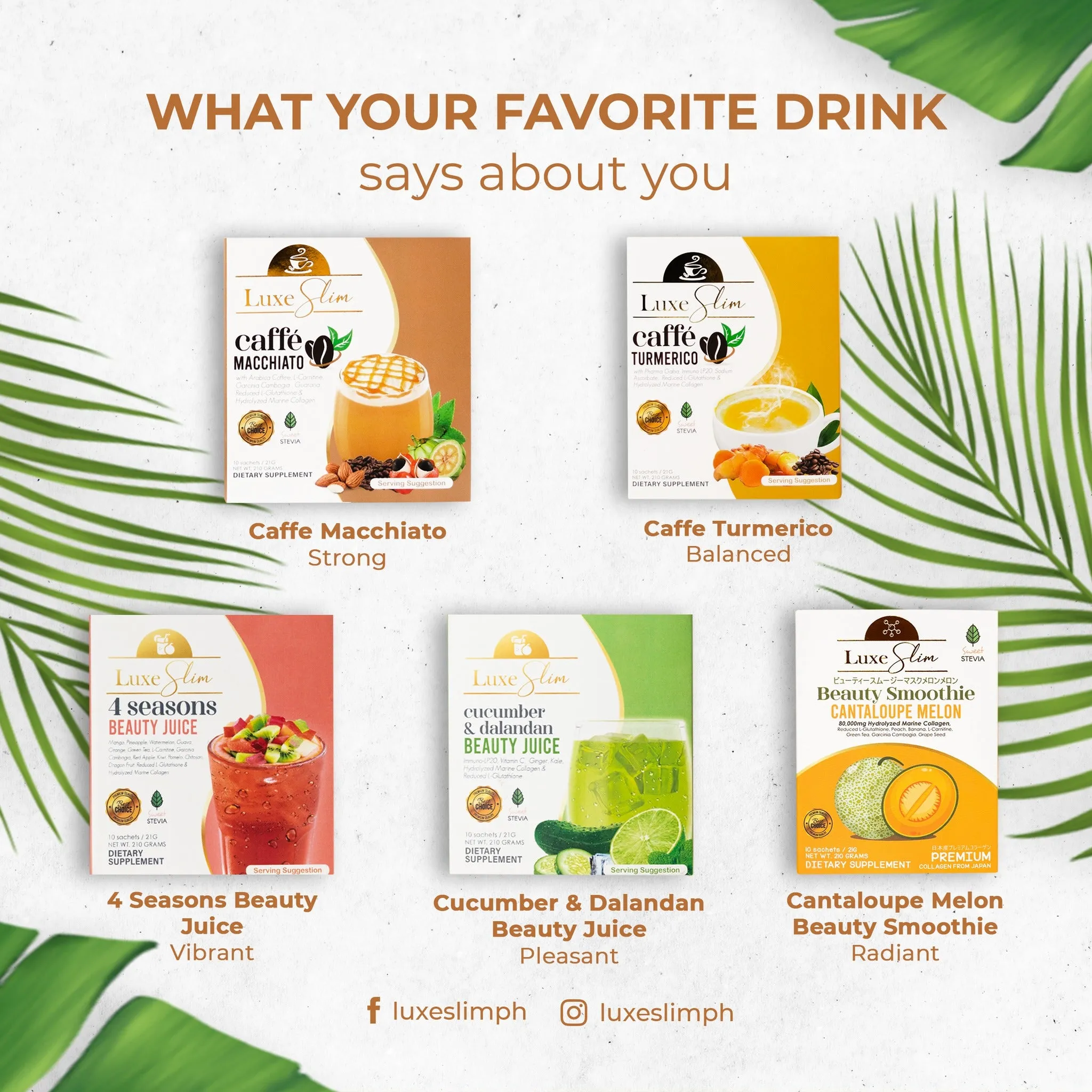 Luxe Slim Beauty Juice / Beauty Smoothie / Coffee
