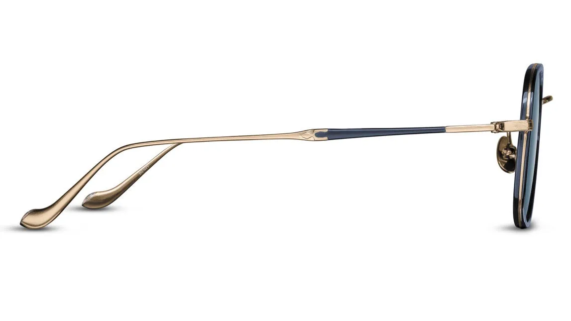 M3123-Brushed Gold / Navy Blue Grey