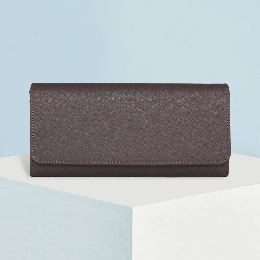 MAC&LOU Bifold Wallet Vegan Leather Brown