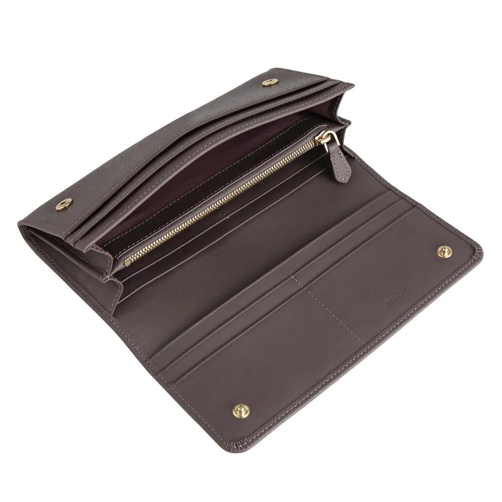 MAC&LOU Bifold Wallet Vegan Leather Brown