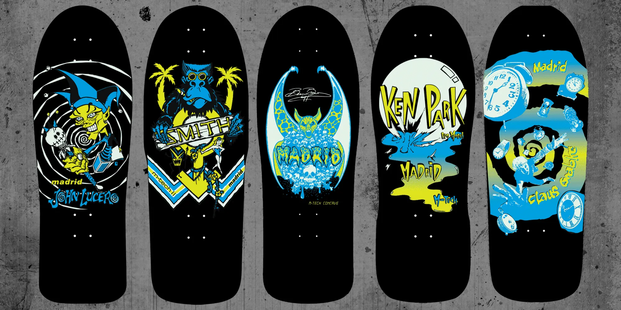 Madrid Mike Smith Gorilla LTD Glow In The Dark 10.25" Skateboard Deck